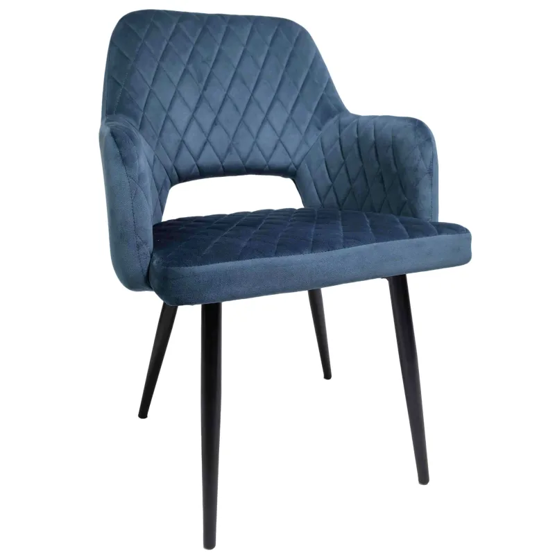 Sillón Velvet azul: elegante, cómodo y resistente