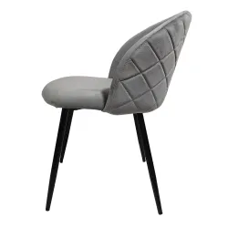 Silla Velvet gris vintage: elegante y versátil