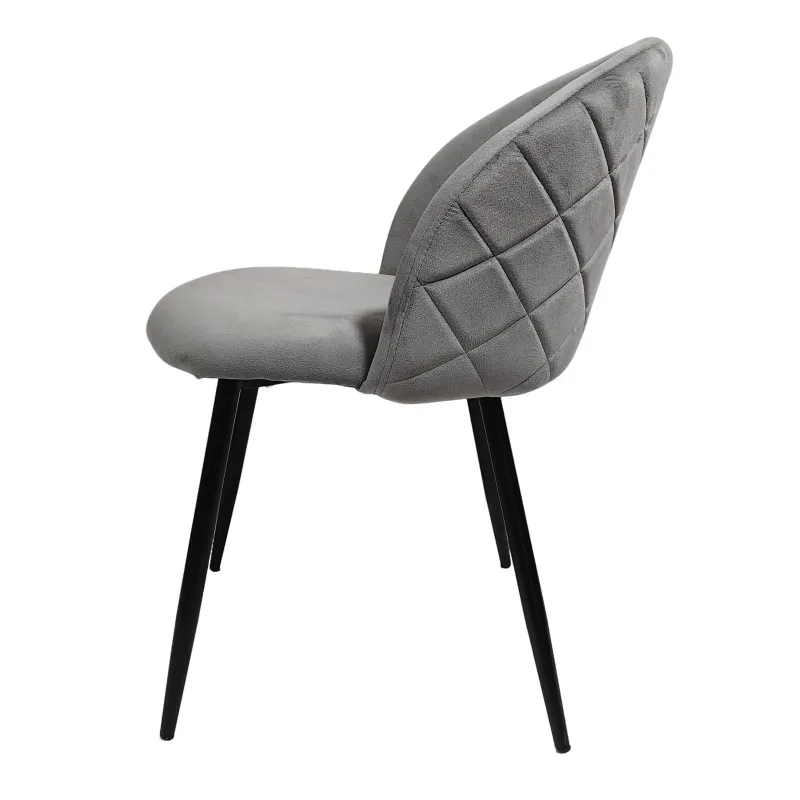 Silla Velvet gris vintage: elegante y versátil