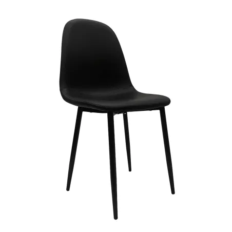 Silla Soleil interior negra: elegante y resistente