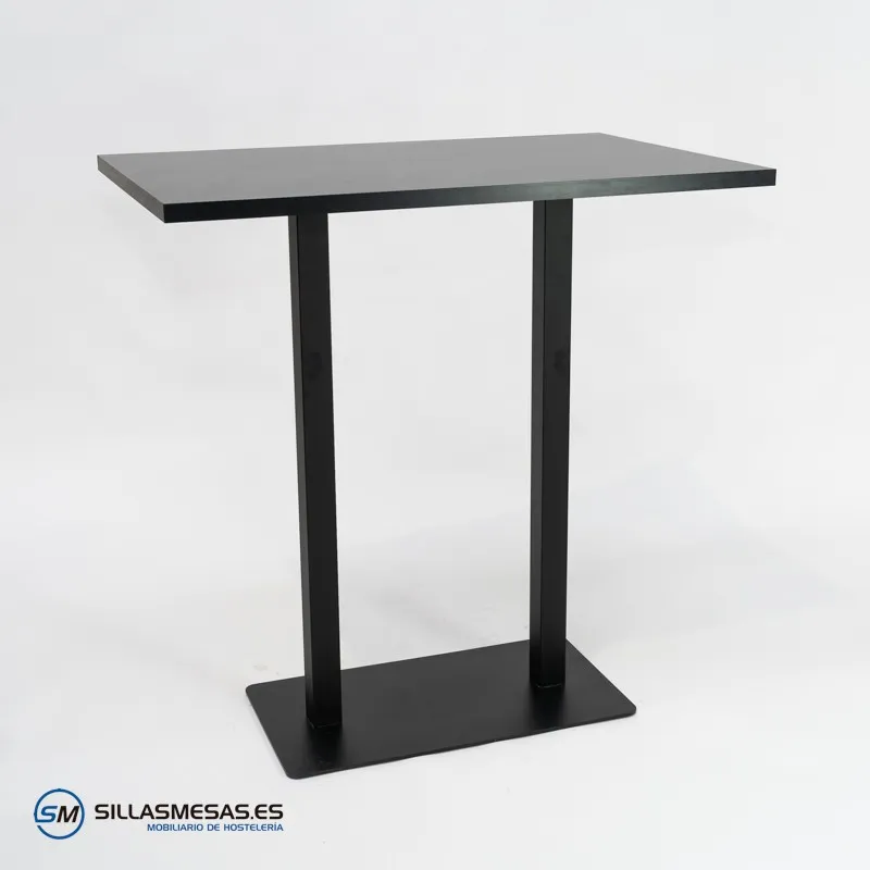 MESA ALTA NOEL DOBLE INTERIOR pie negro