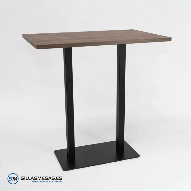 MESA ALTA NOEL DOBLE INTERIOR pie negro
