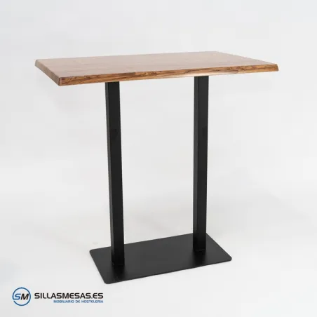 MESA ALTA NOEL DOBLE EXTERIOR pie negro
