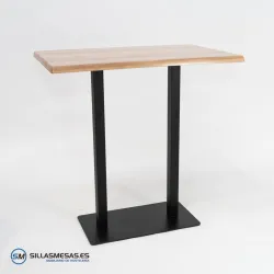 MESA ALTA NOEL DOBLE EXTERIOR pie negro
