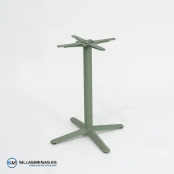 MESA ESTRELLA CUADRADA INTERIOR pie verde
