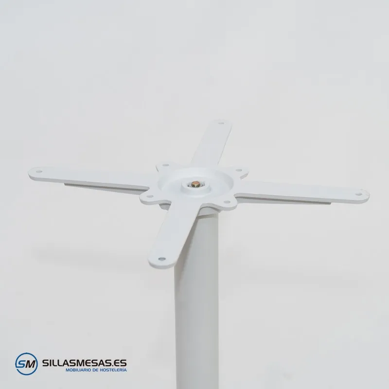 MESA ESTRELLA CUADRADA EXTERIOR pie blanco