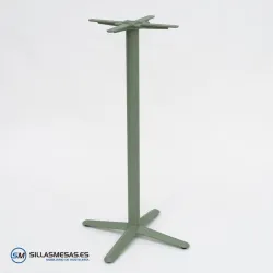 MESA ALTA ESTRELLA CUADRADA INTERIOR pie verde