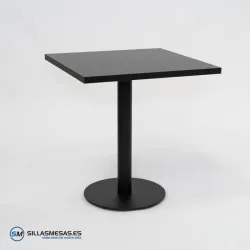 MESA ABRIL CUADRADA INTERIOR pie negro
