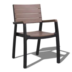 SILLÓN MILOS negro y marrón