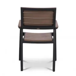 SILLÓN MILOS negro y marrón