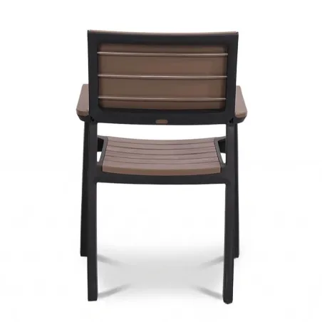 SILLÓN MILOS negro y marrón
