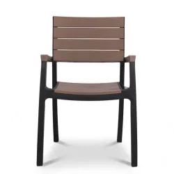 SILLÓN MILOS negro y marrón