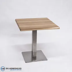 Mesa Noel inox exterior: resistencia y elegancia