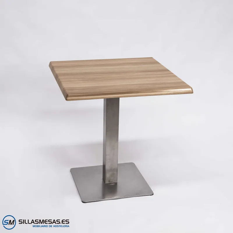 Mesa Noel inox exterior: resistencia y elegancia