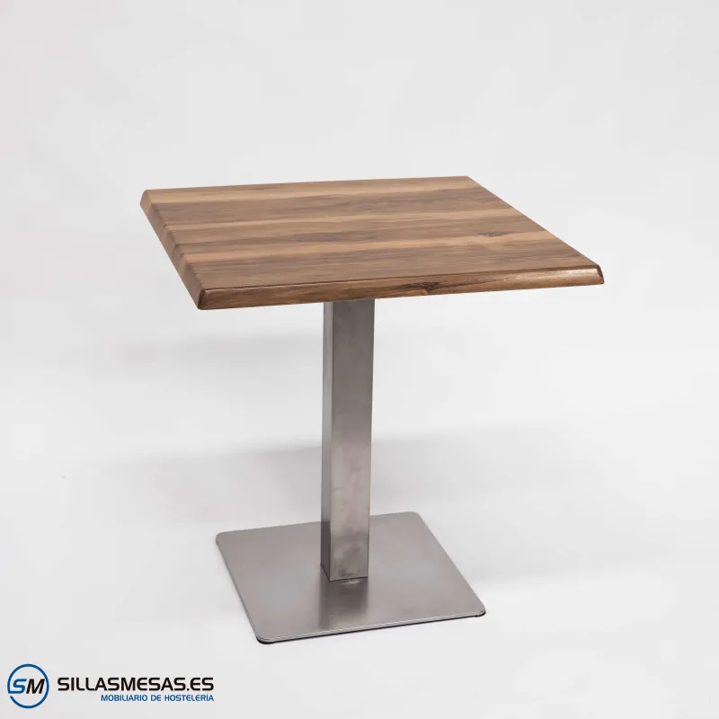Mesa Noel inox exterior: resistencia y elegancia
