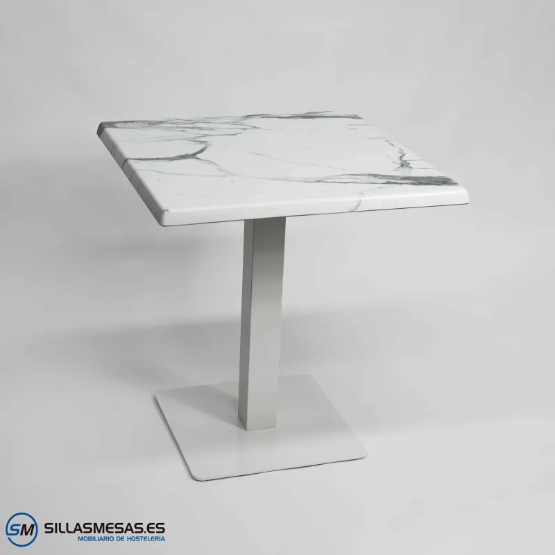 MESA NOEL EXTERIOR pie blanco