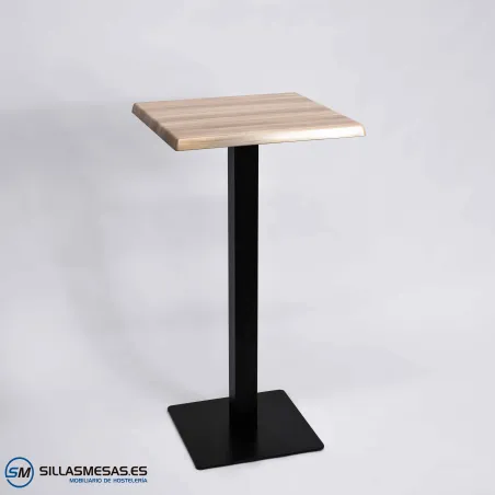 MESA ALTA NOEL EXTERIOR pie negro