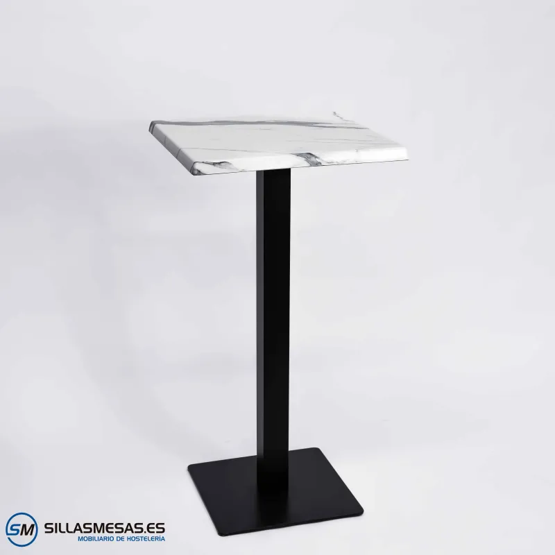 MESA ALTA NOEL EXTERIOR pie negro