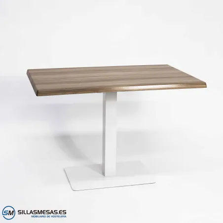 MESA NOEL RECTANGULAR EXTERIOR pie blanco