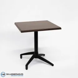 MESA ABATIBLE FLORIDA CUADRADA EXTERIOR pie negro