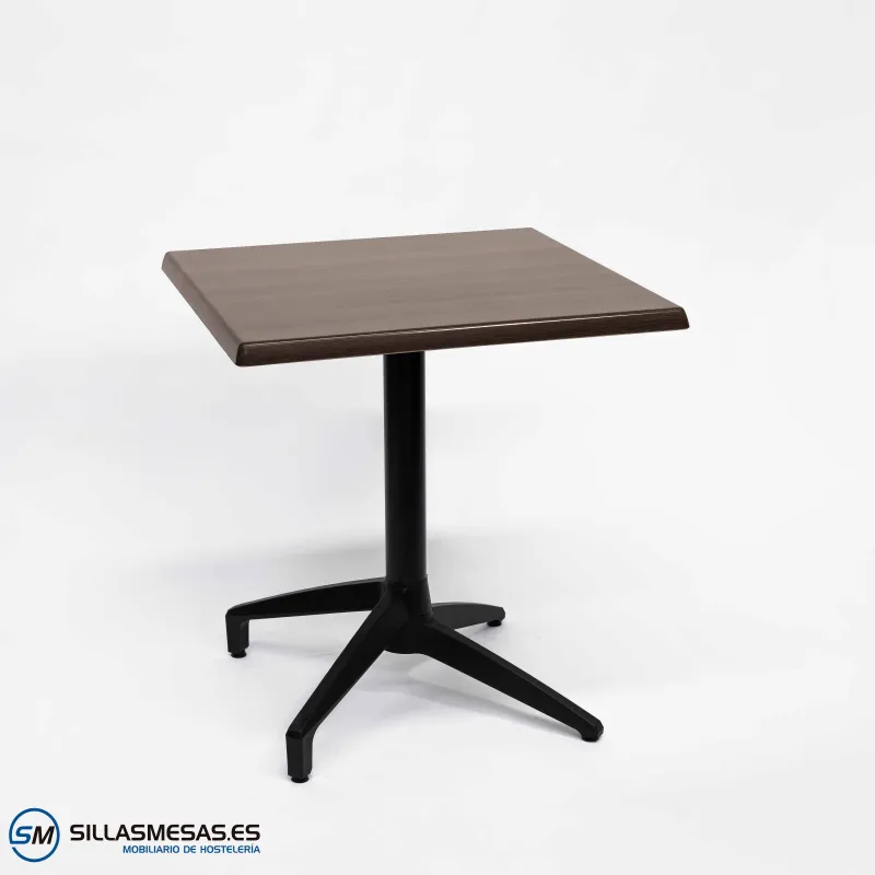 MESA ABATIBLE FLORIDA CUADRADA EXTERIOR pie negro
