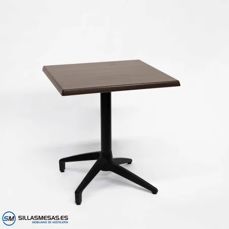 MESA ABATIBLE FLORIDA CUADRADA EXTERIOR pie negro