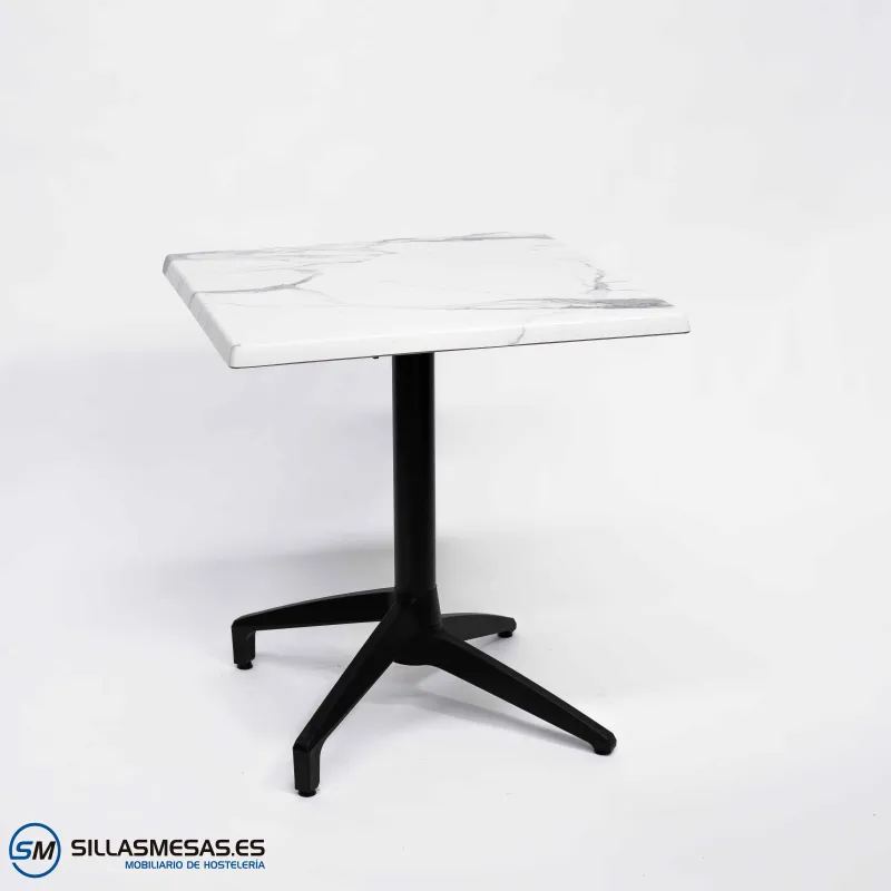 MESA ABATIBLE FLORIDA CUADRADA EXTERIOR pie negro