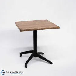 MESA ABATIBLE FLORIDA CUADRADA EXTERIOR pie negro