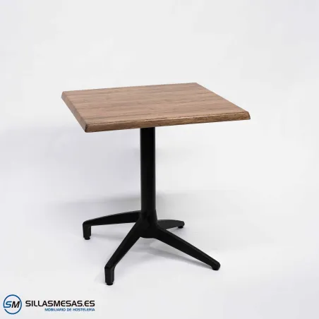MESA ABATIBLE FLORIDA CUADRADA EXTERIOR pie negro