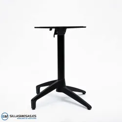 Mesa abatible Florida interior pie negro: minimalista
