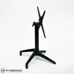 Mesa abatible Florida interior pie negro: minimalista