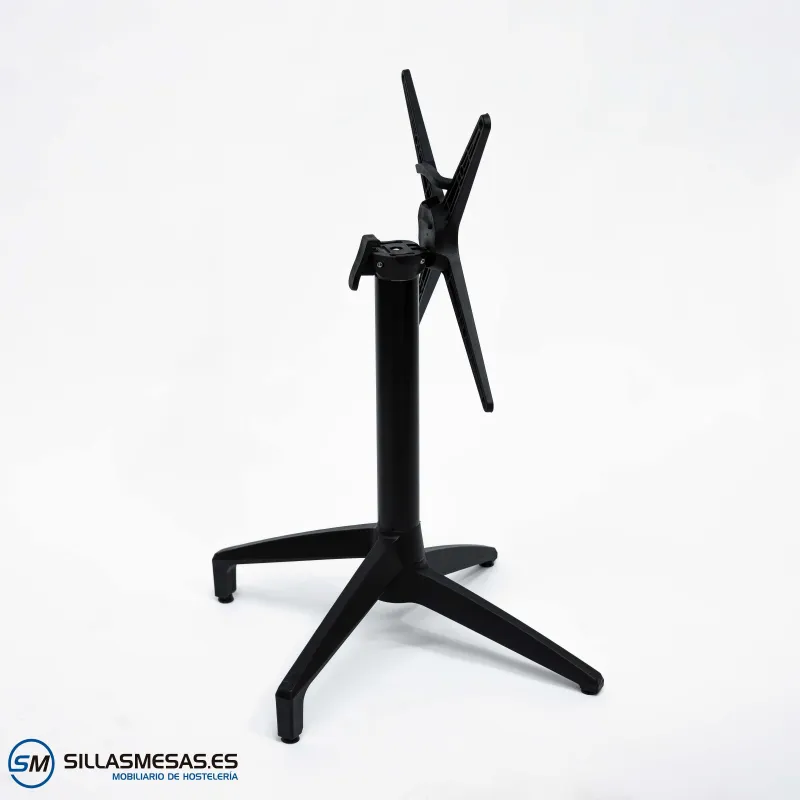 Mesa abatible Florida interior pie negro: minimalista