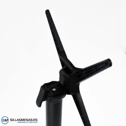 Mesa abatible Florida interior pie negro: minimalista