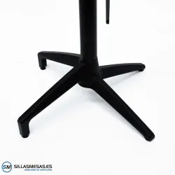 Mesa abatible Florida interior pie negro: minimalista