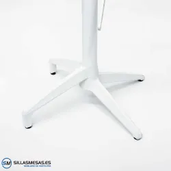 Mesa abatible Florida interior pie blanco: diseño ligero