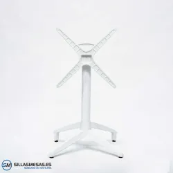 Mesa abatible Florida interior pie blanco: diseño ligero