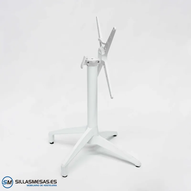 MESA ABATIBLE FLORIDA REDONDA EXTERIOR pie blanco