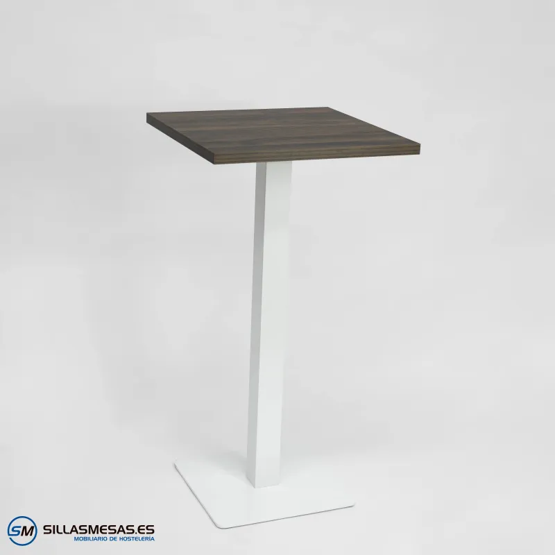 MESA ALTA NOEL INTERIOR pie blanco