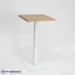 MESA ALTA NOEL INTERIOR pie blanco