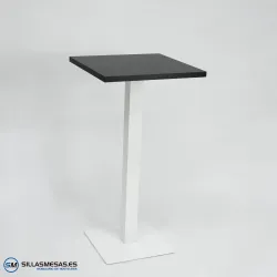 MESA ALTA NOEL INTERIOR pie blanco