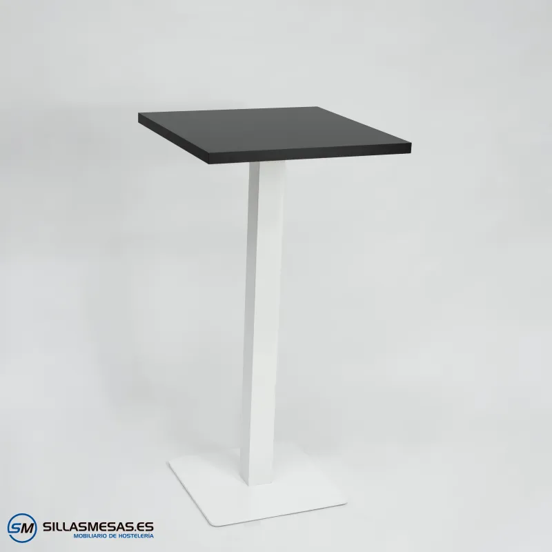 MESA ALTA NOEL INTERIOR pie blanco