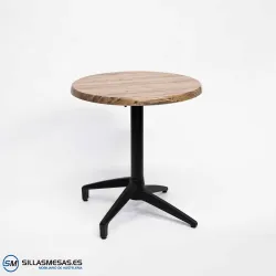 MESA ABATIBLE FLORIDA REDONDA EXTERIOR pie negro