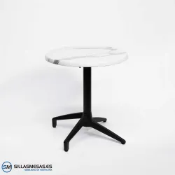 MESA ABATIBLE FLORIDA REDONDA EXTERIOR pie negro