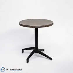 MESA ABATIBLE FLORIDA REDONDA EXTERIOR pie negro