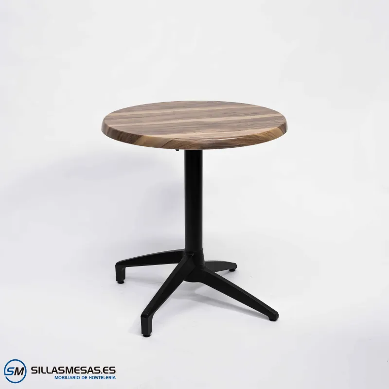 MESA ABATIBLE FLORIDA REDONDA EXTERIOR pie negro