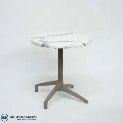 MESA ABATIBLE FLORIDA REDONDA EXTERIOR pie arena