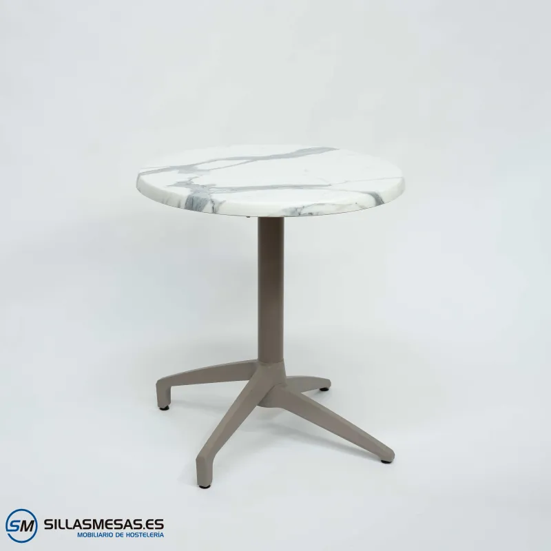 MESA ABATIBLE FLORIDA REDONDA EXTERIOR pie arena
