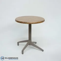 MESA ABATIBLE FLORIDA REDONDA EXTERIOR pie arena