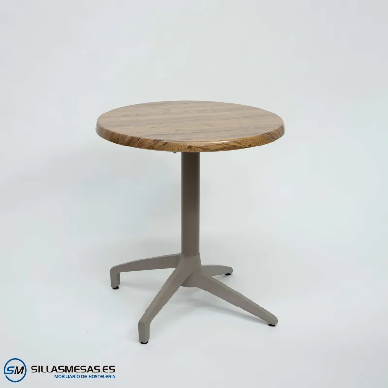 MESA ABATIBLE FLORIDA REDONDA EXTERIOR pie arena
