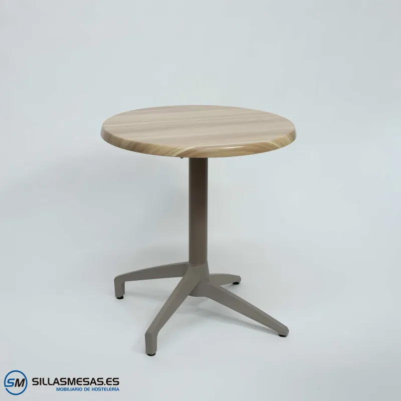 MESA ABATIBLE FLORIDA REDONDA EXTERIOR pie arena